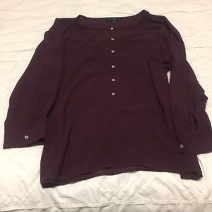Plum Eloquii Chiffon Blouse, size 22